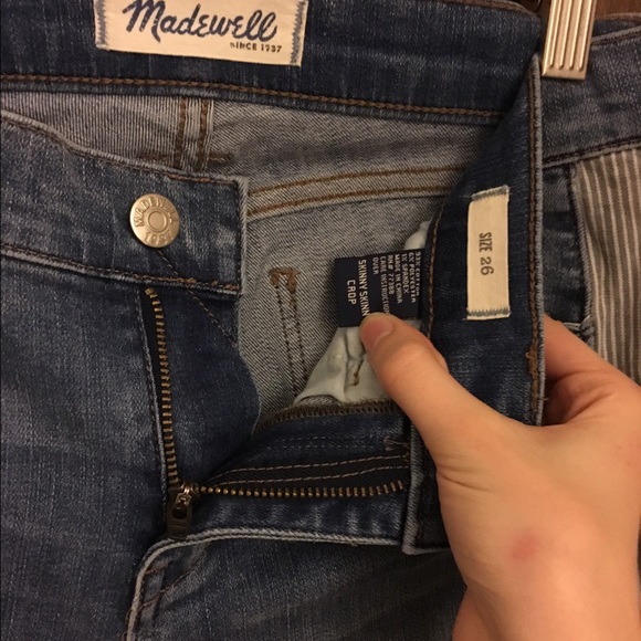 Madewell Skinny Ankle Crop with Side Panel - Picture 2 of 4